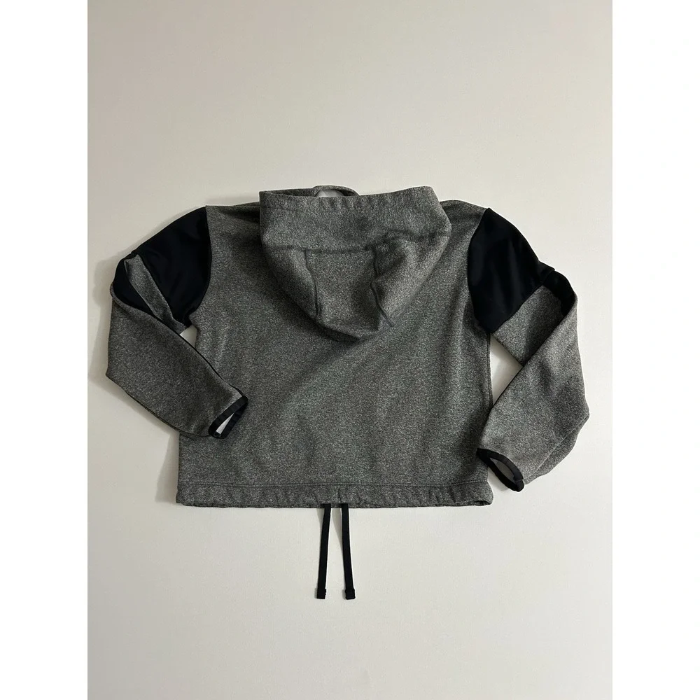 Nike‎ Girls Therma‑FIT Swoosh Pullover Hoodie Black Heather Size XL